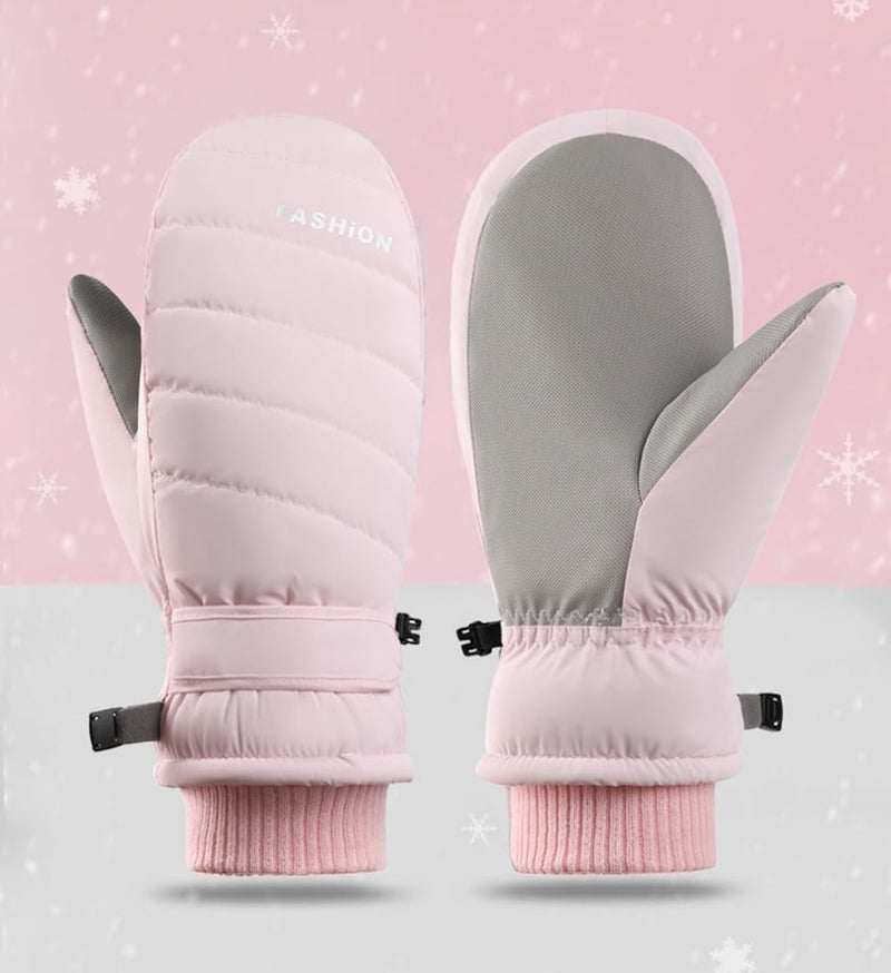 Eohak Winter Ski Mittens for Women Men - Warm Water-repellent Snow Mittens for Cold Weather - Image 2